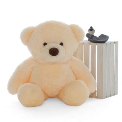 3 Feet Fat and Huge Peach Teddy Bear